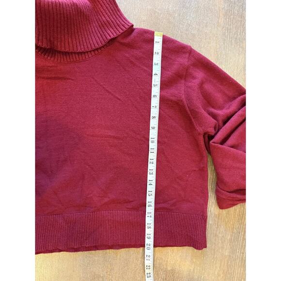 LUCYSWHIMS The Drop Plum Turtleneck Sweater Top Shirt  Women's XXL 2XL - Picture 9 of 10